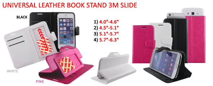 UNIVERSAL LEATHER BOOK STAND 3M SLIDE CASES