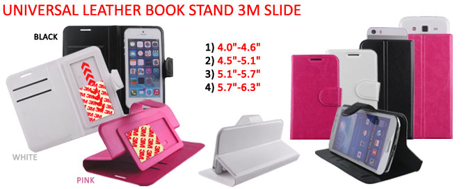 UNIVERSAL LEATHER BOOK STAND 3M SLIDE CASES