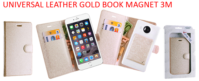UNIVERSAL LEATHER GOLD BOOK MAGNET 3M
