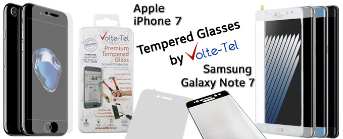IPHONE 7 & NOTE 7 TEMPERED GLASSES
